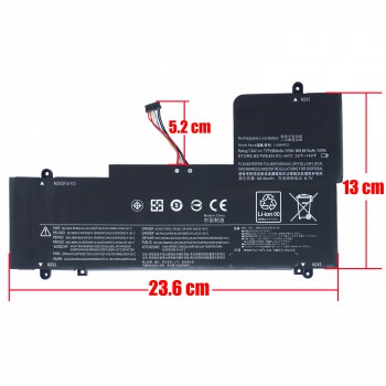 Laptop Battery for Lenovo Yoga 710-14ISK 710-14IKB 710-15IKB 710-15ISK 710-11 L15M4PC2 5B10K90778 5B10K90802 L15L4PC2 7.64V 53Wh 6960mAh with cable 7pins ( SKU.1-BAT0746 )
