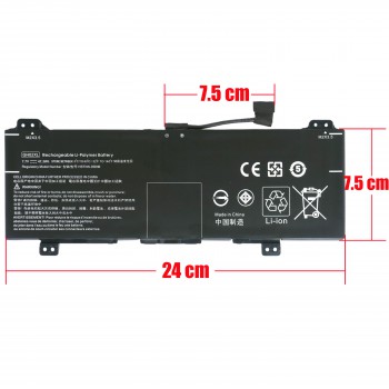 Laptop Battery for HP ChromeBook 14 G6 ChromeBook 14A-NA ChromeBook X360 14A-CA0000NF GH02XL HSTNN-DB9M L75783-005 7.7V 47.3Wh 6150mAh with cable 10pins ( SKU.1-BAT0764 )