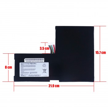 Laptop Battery for MSI GS60 PX60 WS60 6QE 2QD 2PE 2PC 2PL Series Ghost Pro BTY-M6F MS-16H2 MS-16H6 MS-16H8 MS-16H2 MS-16H3 MS-16H4 MS-16HX 11.4V 52.89Wh 4640mAh with cable 10pins ( SKU.1-BAT0769 )