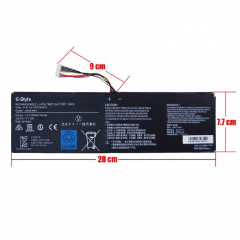 Laptop Battery for Gigabyte Aero 14 15 15X 15W 15P 15G 17 17G 17X Aorus X5  X7 X9 16 GAG-N4A 541387460005 4ICP4/77/128 15.2V 94Wh 6514mAh with cable 11pins ( SKU.1-BAT0778 )