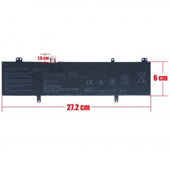 Laptop Battery for Asus VivoBook S14 S406UA S406UA-GS8202T S410UA-EB077T S410UA-EB063T B31N1707 0B200-02710200 0B200-02710100 11.52V 42Wh with cable 8pins ( SKU.1-BAT0792 )
