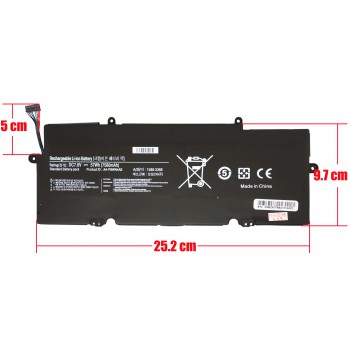 Laptop Battery for Samsung Ativ Book 5 NT540U4 NT540U4E NP530U4E NP540U4 NP540U4E AA-PBWN4AB PBWN4AB BA43-00360A 7.6V 57Wh 7560mAh with cable 9pins ( SKU.1-BAT0794 )
