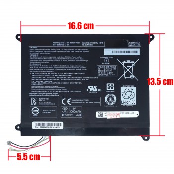 Laptop Battery for Toshiba WT20-B WT20-B-106 Z20T-B-110 Z20T-B Z20T-C Z20T-B-11M PA5214U-1BRS P000661280 G71C000JQ110 11.4V 36Wh 3060mAh with cable 8pins ( SKU.1-BAT0811 )