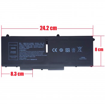 Laptop Battery for Dell Latitude 7330 2-in-1 7530 7430 2-in-1 5430 5530 5330 2-in-1 Precision 3570 07KRV 007KRV Y86WG H4PVC 15.2V 58Wh 3625mAh ( SKU.1-BAT0819 )