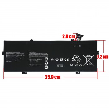 Laptop Battery for Huawei MateBook 14 2020 AMD 14 2021 AMD 14 2020 R7 2020 AMD R5 MateBook 14 KLV-W29 HB4593R1ECW-22A 7.6V 56.3Wh 7410mAh with cable 12pins ( SKU.1-BAT0838 )