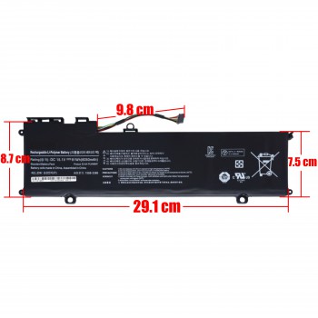 Laptop Battery for Samsung ATIV Book 8 780Z5E 880Z5E NP770Z5E NP780Z5E NP880Z5E AA-PLVN8NP PLVN8NP AAPLVN8NP 15.1V 91Wh 6050mAh with cable 9pins ( SKU.1-BAT0845 )