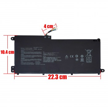 Laptop Battery for Asus Chromebook C424MA Flip C436FA C346FA C436 C436FA-DS599T C31N1845 0B200-03570000 11.55V 42Wh 3640mAh with cable 8pins ( SKU.1-BAT0874 )