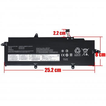 Laptop Battery for Lenovo ThinkPad X13 Gen 2 20WK 20WL 20XH 20XJ X13 Gen 3 21BN 21BQ 21CN 21CM L20D3P72 L20M3P72 L20C3P72 5B10W51825 11.52V 54.7Wh 3564mAh with cable 8pins ( SKU.1-BAT0879 )