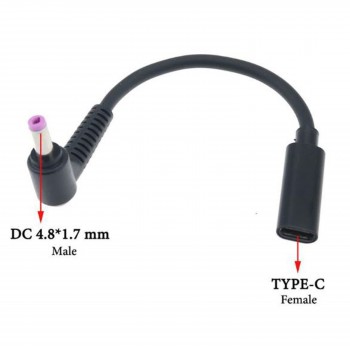 Power Adapter Charger Cable USB Type-C to 4.8mm*1.7mm ( Code 1-DCCRD042 )