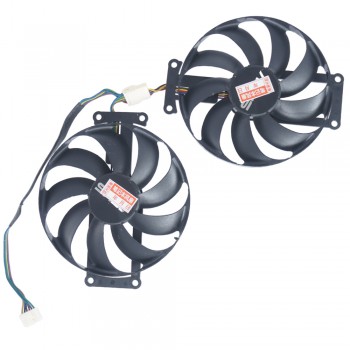Laptop Fan - GPU Cooling Fan for Asus GTX 1650 1660 Ti RTX 2060 2070 FDC10H12S9-C R261 Graphics Card Fan 12V 0.50A 90mm 6pin ( Ref.81059 )