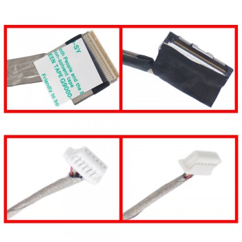 Monitor Cable - Flex Video Screen LCD Cable for Laptop Sony Vaio VPCEB1 VPCEB1 VPCEB2 VPCEB3 VPCEB4 M970 M971 015-0401-1508-A 015-0101-1593-A LVDS 30pins Monitor cable ( Code 1-FLEX0151 )
