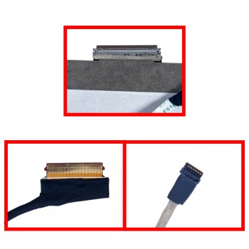 Monitor Cable - Flex Video Screen LCD Cable for Laptop HP Pavilion 15-EC 15-EC0013DX L72720-001 ZHAN 99 G2 TPN-Q229 DD0G3HLC100 DD0G3HLC110 DD0G3HLC120 eDP 40pins 144Hz Monitor cable ( Ref.1-FLEX1403 )
