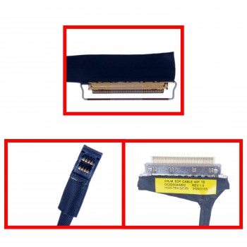 Display Cable - Flex Video Screen LCD Cable for Laptop Acer Aspire 3 A315-24P A315-24PT EX215-23 50.KDEN2.007 DC02004A800 Touch Screen IH5JM eDP 40pins 0.5 Pitch Pin Monitor cable ( Ref.1-FLEX1407 )