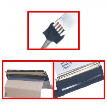 Monitor Cable - Flex Video Screen LCD Cable for Laptop Asus ROG Zephyrus G15 GA502IU GA502IU-AZ015T GA502IV 6017B1425101 14005-03090600 14005-03090700 Non Touch eDP 40pins 0.5 Pitch Pin Monitor cable ( Ref.1-FLEX1419 )