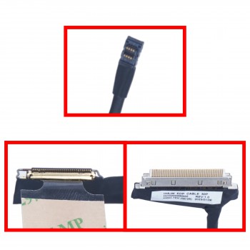 Display Cable - Flex Video Screen LCD Cable for Laptop Acer Aspire 3 A315-24P A315-24PT EX215-23 50.KDEN2.007 DC020049G00 Touch Screen IH5JM eDP 30pins 0.5 Pitch Pin Monitor cable ( Ref.1-FLEX1435 )