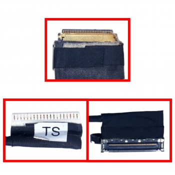 Monitor Cable - Flex Video Screen LCD Cable for Laptop Dell 7568 XPS 13 9365 2 in 1 P71G Touch DC02C00DJ00 BAZ80 0T825X T825X FHD 30pins 0.5 Pitch Pin Monitor cable ( Ref.1-FLEX1484 )