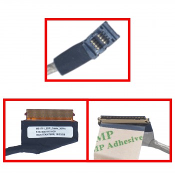 Monitor Cable - Flex Video Screen LCD Cable for Laptop MSI GF75 Thin 8RC 8RD 9RC 9RCX MS-17F1 9SC 9SE MS-17F2 9SD MS-17F3 K1N-3040115-J36 K1N-3040115-H39 Non Touch 60Hz eDP 30pins 0.5 Pitch Pin Monitor cable ( Code 1-FLEX1493 )