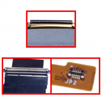 Monitor Cable - Flex Video Screen LCD Cable for Laptop Dell Latitude 7400 E7400 EDC40 14