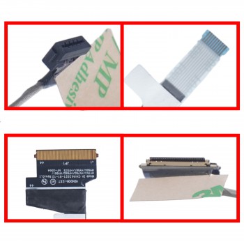Monitor Cable - Flex Video Screen LCD Cable for Laptop Lenovo Y7000 Y7000P R7000 R7000P 2021 year DC02C00RX00 DC02C00RX10 HY560 Non Touch 60Hz eDP 30pins Monitor cable ( Ref.1-FLEX1557 )