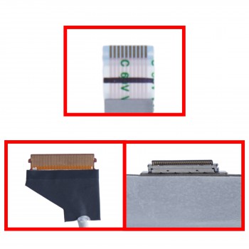 Display Cable - Flex Video Screen LCD Cable for Laptop HP ProBook 430 G8 208H1AV 6Q8S0ES 45N75ES 5N2X6ES DD0X8PLC101 M24286-001 Non Touch eDP 30pins Monitor cable 10pin Camera cable ( Ref.1-FLEX1595 )