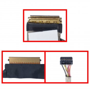 Monitor Cable - Flex Video Screen LCD Cable for Laptop HP Pavilion 15-EC 15-EC0013DX L72719-001 ZHAN 99 G2 TPN-Q229 DD0G3HLC000 DD0G3HLC010 DD0G3HLC020 eDP 30pins 60Hz Monitor cable ( Ref.1-FLEX1612 )