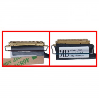 Flex Video Screen LCD Cable for Laptop Lenovo ThinkPad T490s 20NX 20NY 20NXCT01WW 20NXCTO1WW DC02C00ED10 01YN282 01YN283 01YN284 WQHD eDP 40pins Monitor cable ( SKU.1-FLEX1651 )