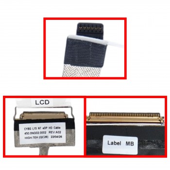 Flex Video Screen LCD Cable for Dell Latitude 3520 E3520 450.0NG02.0011 DDYGX 0DDYGX 450.0NG02.0002 CYBG L15 Non touch screen eDP 30pins Monitor cable ( SKU.1-FLEX1664 )