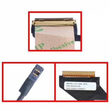 Flex Video Screen LCD Cable for Laptop MSI Stealth 15M MS-1562 A11SDK A11SEK MS-1563 A11UEK A11UEKV MS-1563 MS1562 K1N-3040240-H39 eDP 30pins Monitor cable ( SKU.1-FLEX1713 )