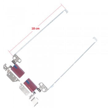 Hinges - Hinges Bracket Set RED - Dell Inspiron 11 3000 3168 3169 3179 3185 2-in-1 Hinge Kit - Left and Right (Ref.1-HNG0367)