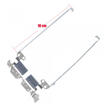 Hinges - Hinges Bracket Set GRAY - Dell Inspiron 11 3000 3168 3169 3169 3179 3185 2-in-1 Hinge Kit - Left and Right (Ref.1-HNG0369)