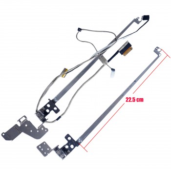 Hinges - Hinges Bracket Set for Laptop Lenovo IdeaPad Flex 2-15 (594x) 20405 Flex 2-15M 5H50F76792 460.00Z0H.0033 46K.00ZCS.0001 460.00Z0H.0003 Camera Cable 30pins Left & Right ( Code 1-HNG0716 )