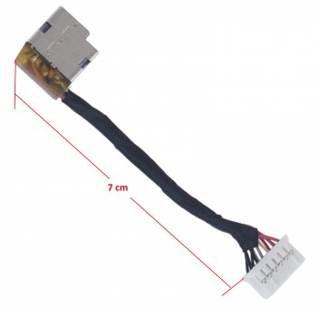 DC Power Jack Socket for HP Pavilion 15-DP L42996-001 L40452-0011 with cable 7cm 12pins ( Ref.31013 )