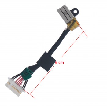 DC Power Jack Socket for HP Spectre x360 2-IN-1 16-f0000 16-f0000 16-f1000 16-f2000 M83466-001 M85611-001 with cable 6cm 10pins ( Ref.31015 )