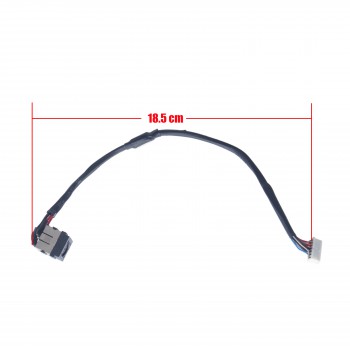 DC Power Jack Socket for Dell Latitude E6520 020NP9 20NP9 DC30100DU00 DC30100E80L DC30100DV00 P15G PAL60 with cable 18.5cm 7pins ( Ref.31019 )
