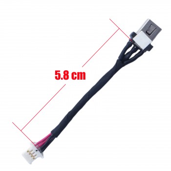 DC Power Jack Socket for Lenovo IdeaPad 1 14ADA7 82R0000LAU 82R0000NGJ 82R0000PAU 5C10S30363 DC301015P00 with cable 5.8cm 4pins ( Ref.31031 )