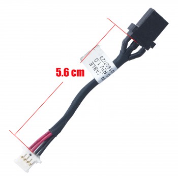 DC Power Jack Socket for Lenovo IdeaPad C340-14API C340-14IML C340-14IWL Flex 5-1470 EL451 DC301014I00 REV 1.0 DC301014J00 DC301010200 5C10S29896 5C10N78540 with 5.6cm 4pins ( Ref.3991 )