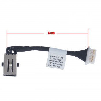 DC Power Jack Socket for Dell Latitude 3440 3540 450.0SF0A.0031 0R2W9 00R2W9 with cable 5cm 8pins ( Ref.3997 )