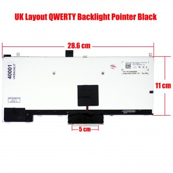 Laptop Keyboard Dell Latitude E4310 P6VGX 0P6VGX PK130AW2A00 NSK-DS0UC PK130AW2A11 NSK-DS0UC 0U Rev:A00 SDB284 0N1F1P 04Y10V Dell Latitude E4310 04Y10V PK130AW2A11 NSK-DS0UC 0U w/Pointstick & Backlit Black UK (Ref.40001UKBACKLIT)