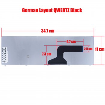 German Laptop Keyboard for Asus X75A X75SV X75U X75VB X75VC X75VD A73E G60 G60J G60JX G60VX G72 G72GX DE Black ( SKU.40002DE )