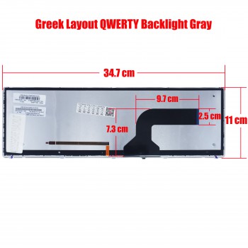 Keyboard Greek-Greek Laptop Keyboard Laptop Asus X72 0KN0-IP1GR0111432000074 V118562BK1 X72DR X72F X72J X72JK X72JR X73S X53E A72JT A72JU A73 A73BE A73BR A73BY A73E A73SD A73SJ A73SM A73SV A73TA A73TK B53 B53A GR BACKLIT (Code 40002GRGREYBACKLIT)