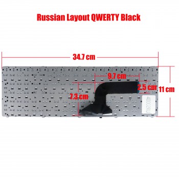 Laptop Keyboard Russian Asus X75A X75SV X75U X75VB X75VC X75VD A73E G60 G60J G60JX G60VX G72 G72GX G73 G73JH G73Jw G73Sw series Black US Layout RUSSIAN VERSION BLACK KEYBOARD(Ref.40002RU)