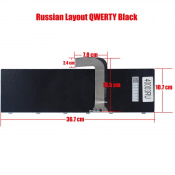 Russian Laptop Keyboard for Dell Inspiron 17 17R N7110 Vostro 3750 XPS 17 L702X 454RX 0454RX 5720 7720 454RX 8XN0P 9GTY3 09GTY3 O9GTY3 O8XN0P 08XN0P AEGM7U00120 M22MF RU Black ( Code 40003RU )