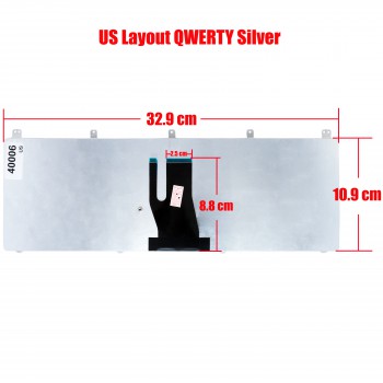 Laptop Keyboard ASUS N45 N45S N45V N45SF N45SL N45-2 US Keyboard US VERSION SILVER KEYBOARD (Code 40006US)