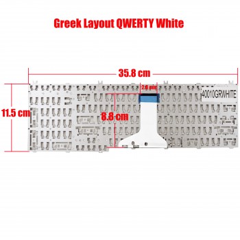 Laptop Keyboard Qoltec 7578  Toshiba Satellite L655-1CJ C650, L650, L655, L670, L670D, L675, L675D, L750 c660-1xc PCS1LE-01F007G5 (Ref.40010GRWHITE)