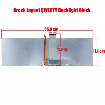 Greek Laptop Keyboard for Toshiba Satellite C850 C850D C855 C855D C870 C870D C875 C875D L850 L850D L855 L855D L870 L870D L875 L875D SILVER V130426BK3 6037B0077615 (Ref.No.40012GRSILVERBACKLIT)