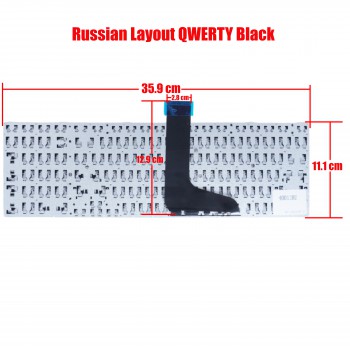 Laptop Keyboard Russian Toshiba C850 C850D C855 C855D C870 C870D C875 C875D L850 L850D L855 L855D L870 L870D L875 L875D RUSSIAN VERSION (Ref.40012RU)