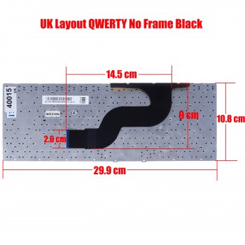 Laptop Keyboard SAMSUNG Q430 Q460 RF410 RF411 P330 SF410 SF411 SF310 Q330 SF311 P330 SF410 SF411 SF210 RV411 RC410 RV415 RC420 RV420 RV409 E3420 E3415 9Z.N5PSN.001 UK Black ( Ref.40015UK )