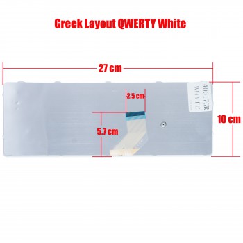 Laptop Keyboard Sony SVE11 SVE111 GR WHITE (Ref.40017GRWHITE)