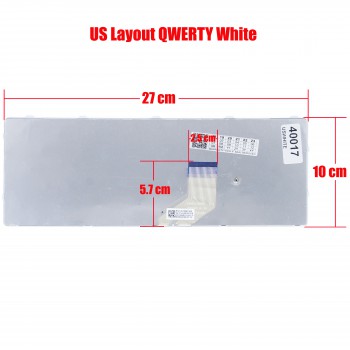 Keyboard Laptop Sony SVE11 SVE 11 149036541 149036961ES 149037421EN SVE1111M1RP SVE1111M1RB SVE111111M1RW SVE1111M1E SVE1111M1E/B SVE111111M1E/P SVE111111M1E/P.G4 SVE1111M1E/W US VERSION WHITE KEYBOARD(Ref.40017USWHITE)