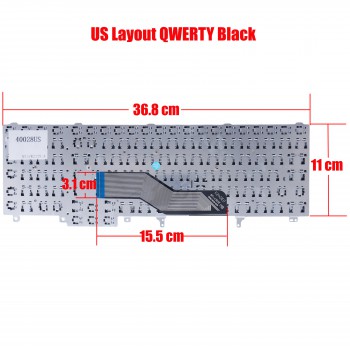 Laptop Keyboard Dell Latitude 9Z.N5NLN.001 9Z.N5NUC.00F 9Z.N5NUC.00G 9Z.N5NUC.00U 9Z.N5NUC.01B 9Z.N5NUC.01E 9Z.N5NUF.0E 9Z.N5NUF.1B DW0BF DW0UC MP-10J16GB6886 US VERSION BLACK KEYBOARD(Ref.40028US)